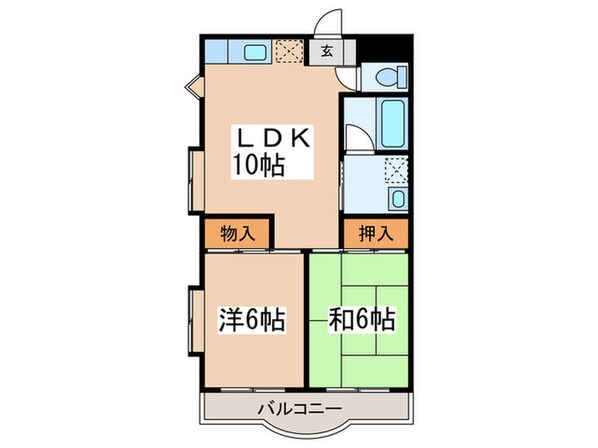 メゾンエスポワ－ル８８の物件間取画像